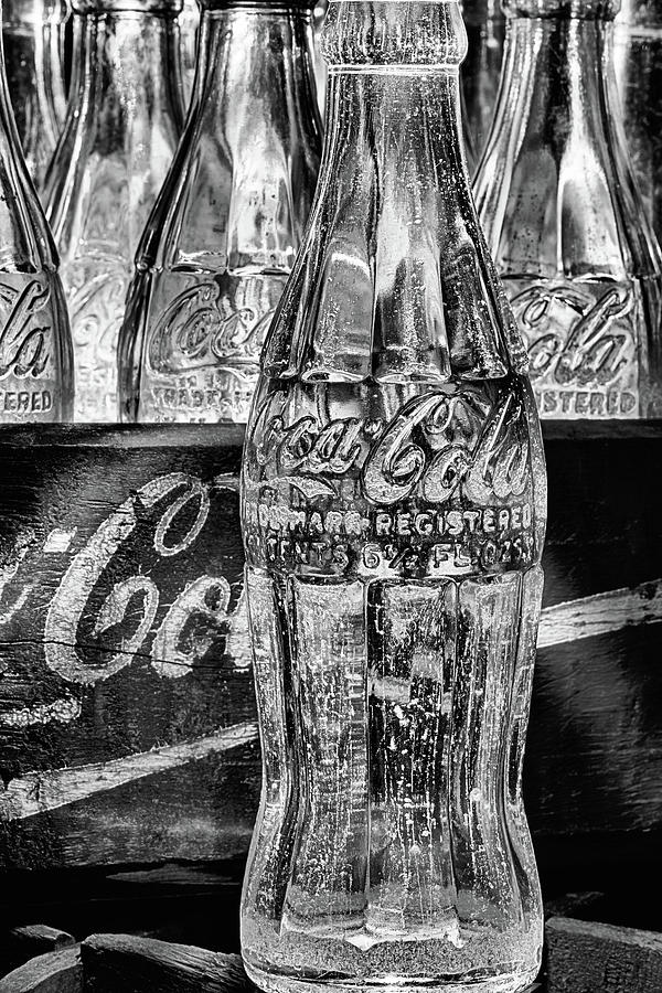 Vintage Black and White Coke Photograph by JC Findley