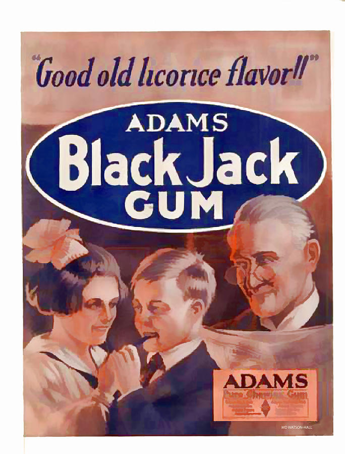 Vintage Black Jack Gum - Circa 1930s Digital Art by Marlene Watson