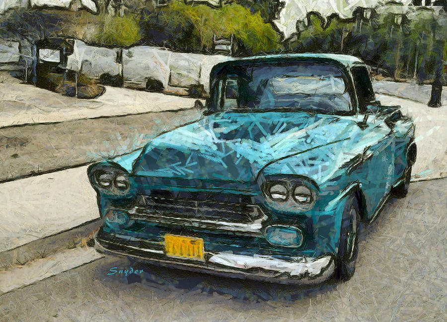 Vintage Blue Chevrolet Pickup Photograph by Floyd Snyder