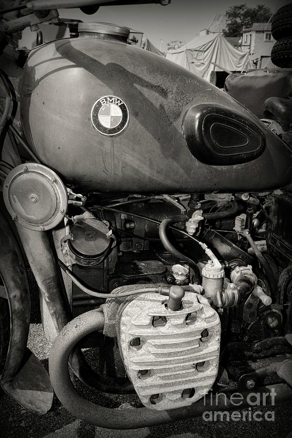 Vintage BMW Motorcycle Photograph by Paul Ward