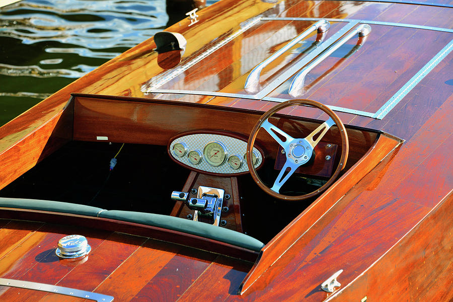 1920s Wooden Racing Boat Photograph by David Lee Thompson