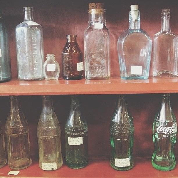 Vintage Photograph - #vintage #bottles #beach #colors by Danielle Black