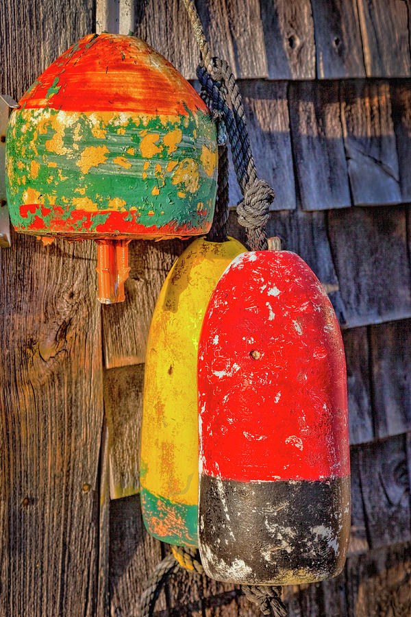 Vintage Bouys Photograph by Diana Powell
