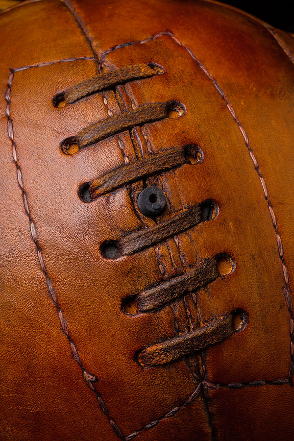 Vintage Brown Soccer Ball Photograph by Garry Gay