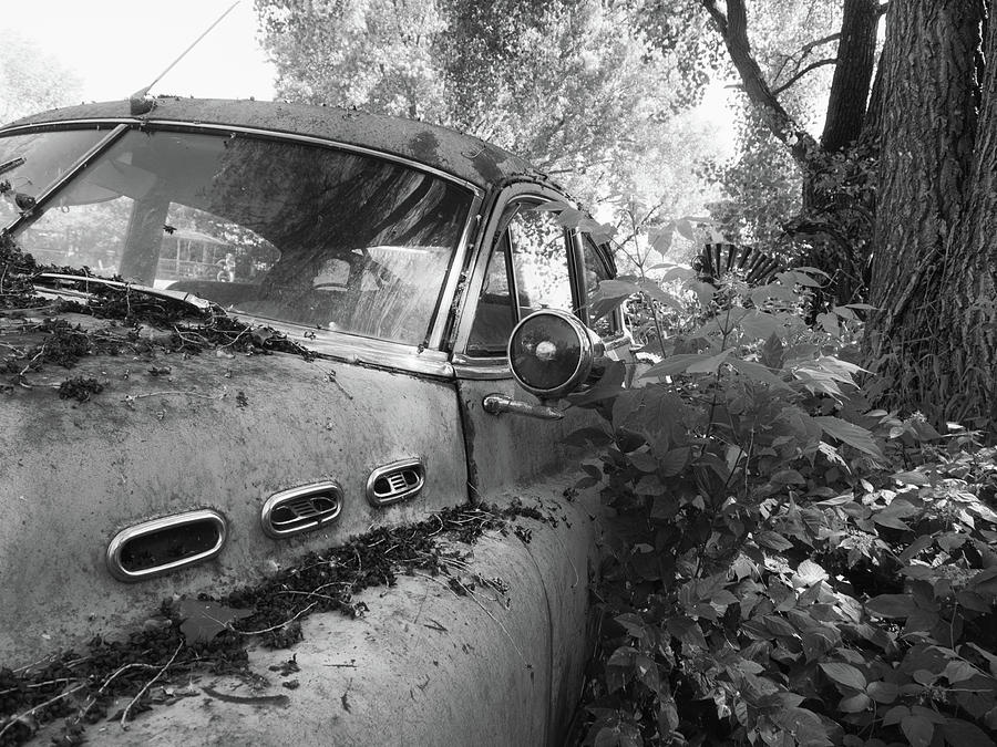 Vintage Buick B/W Photograph by Kristine Hinrichs