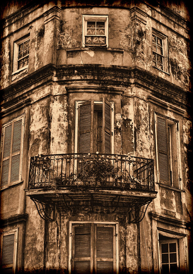 Vintage Building in NOLA Photograph by Judy Vincent