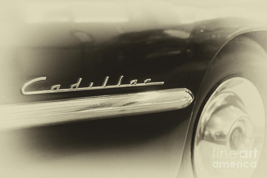 Vintage Cadillac 62, Sign Photograph