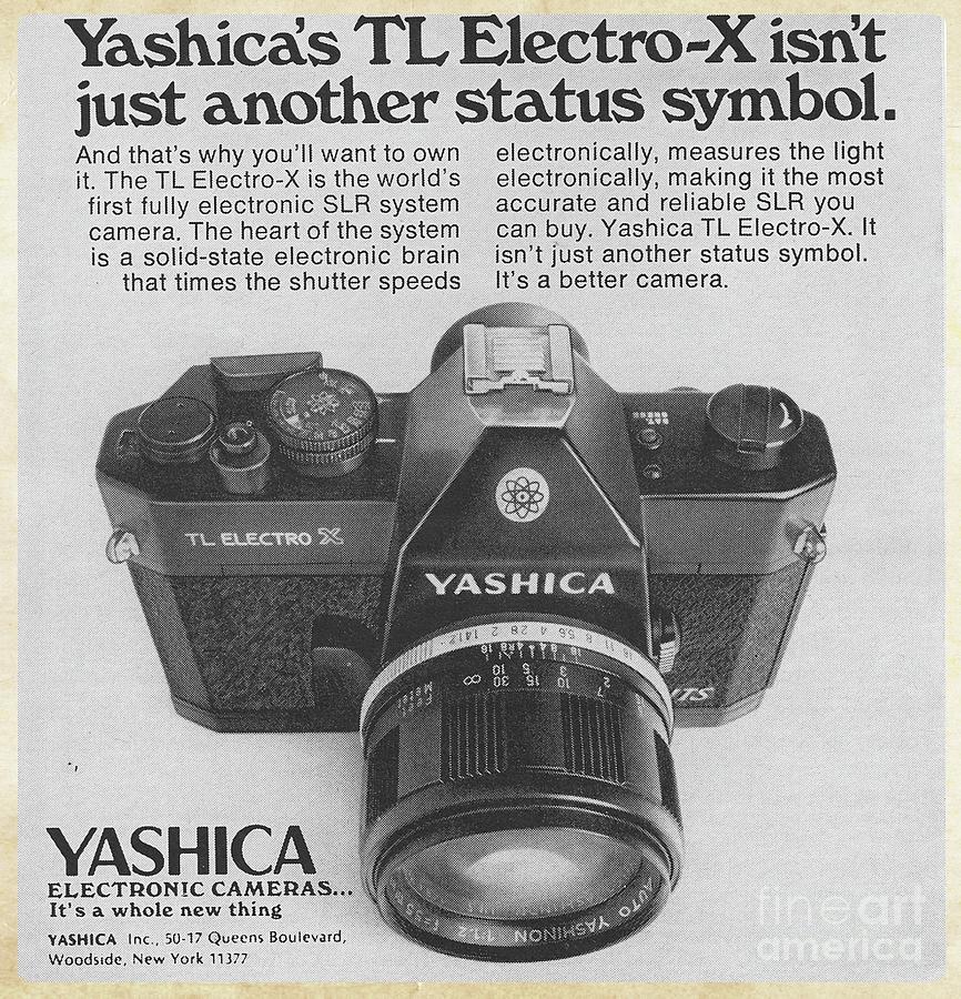 Vintage Camera Ad Yashica 1972 Photograph by Edward Fielding