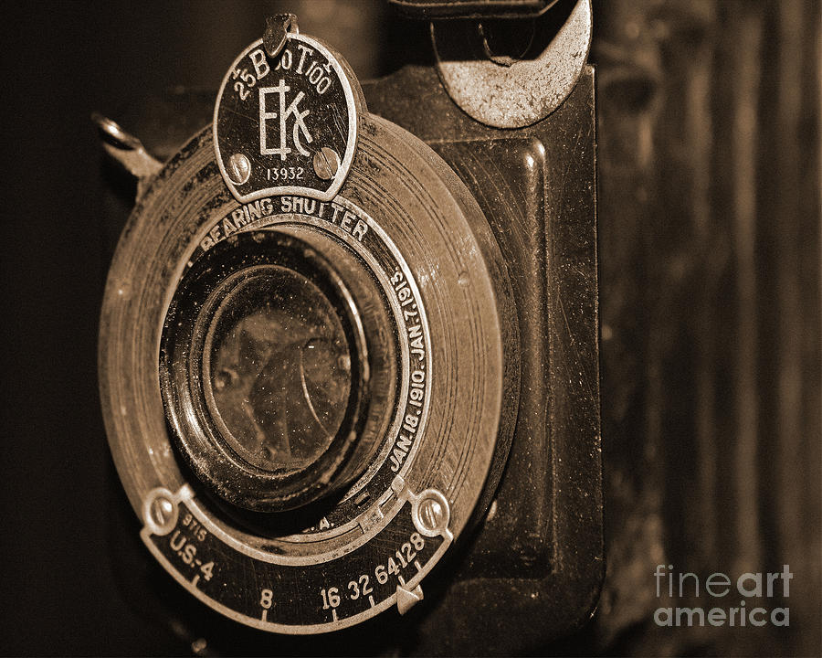 Vintage Camera Lens Photograph by Kelly Holm