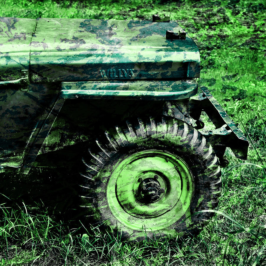 Vintage Camo Willys Photograph by Luke Moore