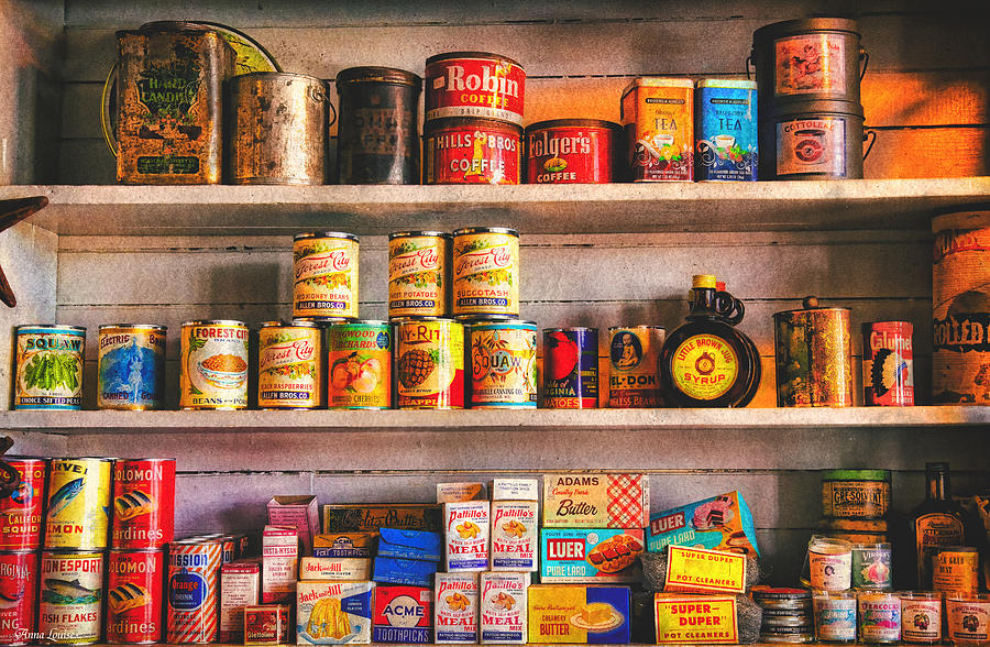 Vintage Canned Goods Photograph by Anna Louise