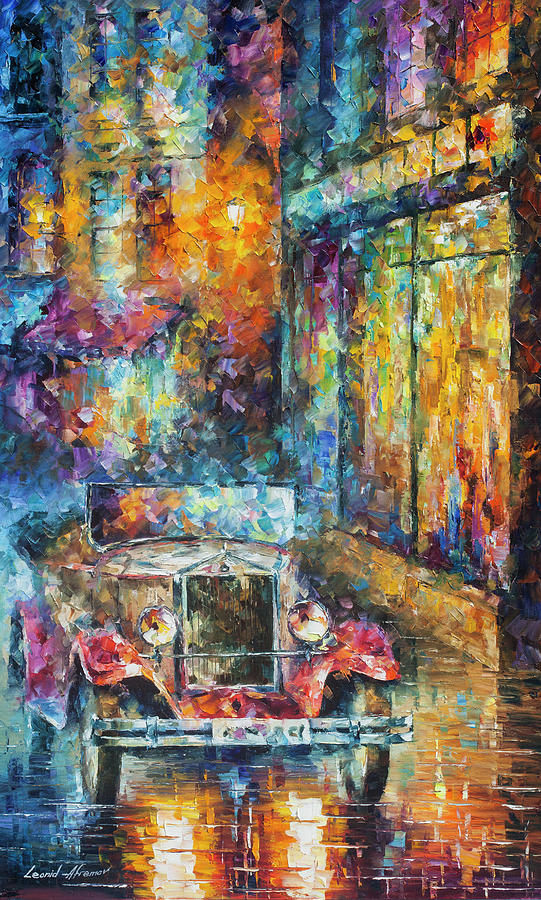 Vintage Car Collection piece 12 Painting by Leonid Afremov | Fine Art ...