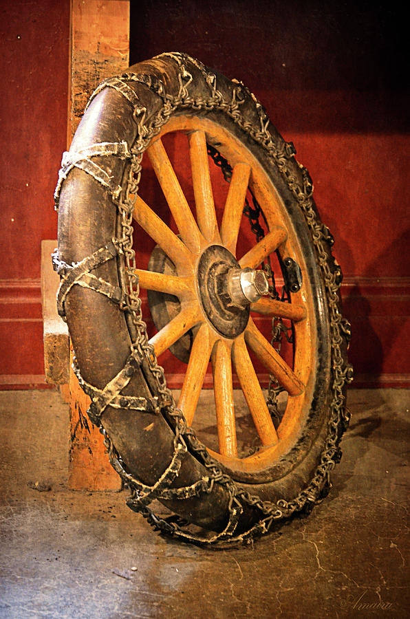 Vintage Car Wheel Photograph by Maria Angelica Maira