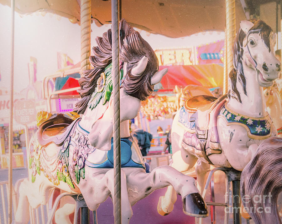 Vintage Carousel  Photograph by Andrea Anderegg