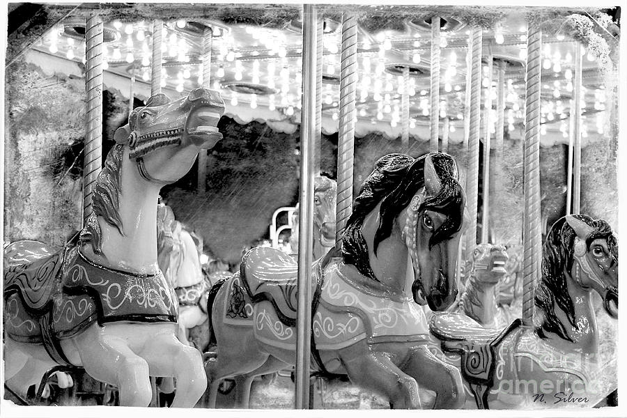 Vintage Carousel Photograph by Nina Silver
