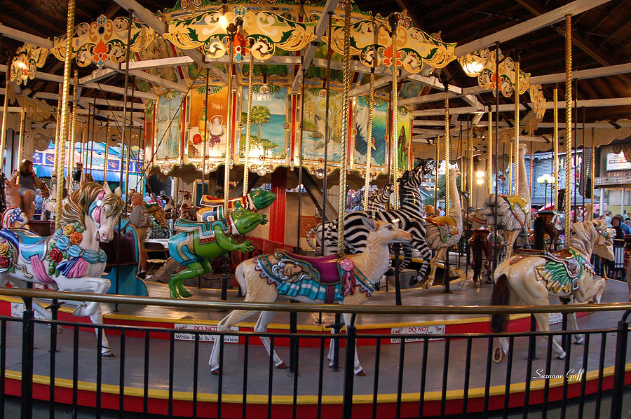 Vintage Carousel Photograph by Suzanne Gaff