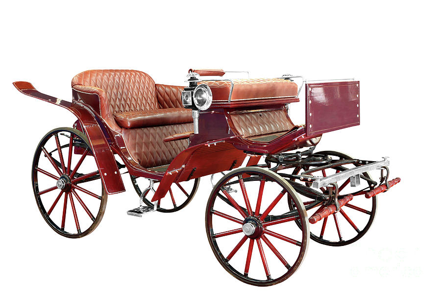 Vintage Carriage Isolated On White Photograph by Goce Risteski - Fine ...