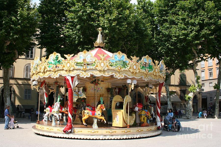 Vintage Carrousel Photograph by Christiane Schulze Art And Photography