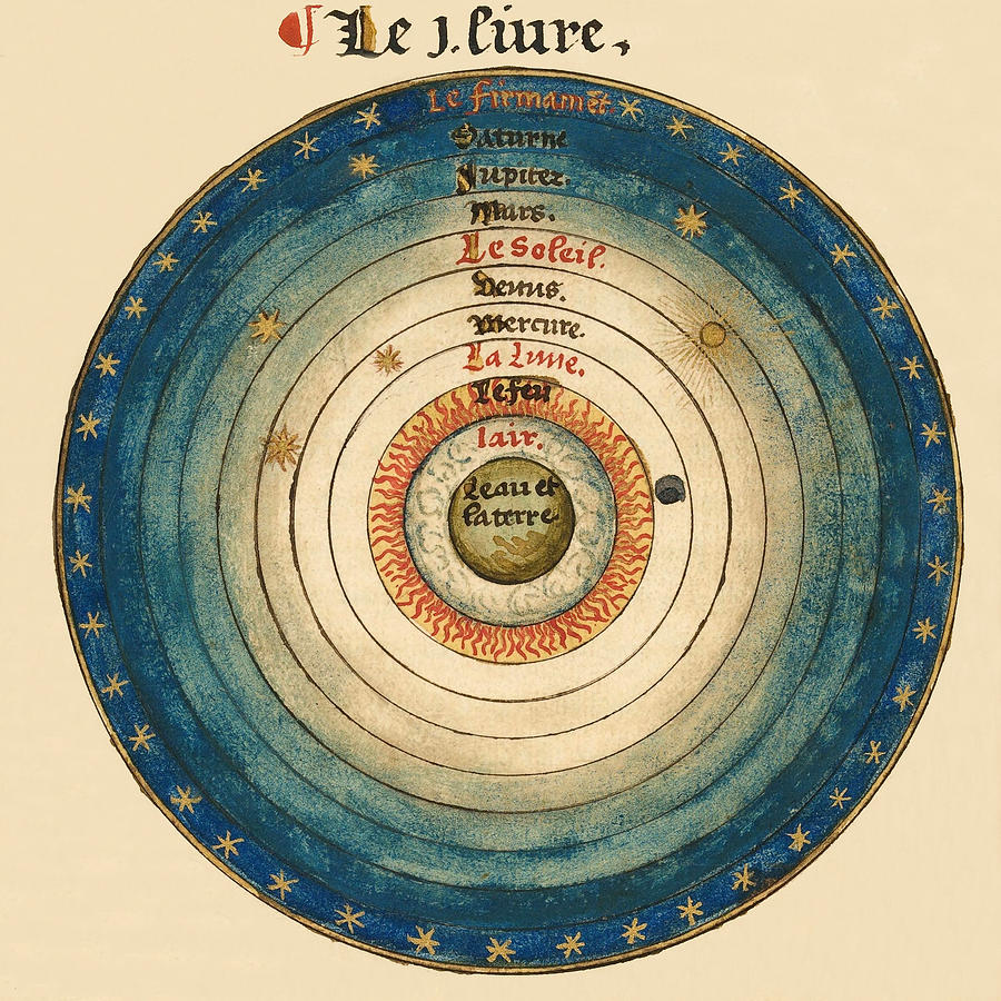 Vintage Celestial Chart 1549 Photograph by Andrew Fare