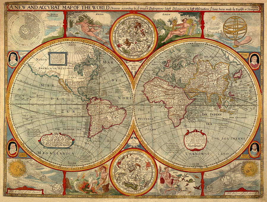 Vintage Celestial Map 1626 Photograph by Andrew Fare
