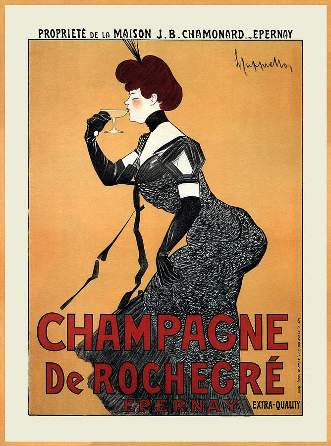 Vintage Champagne Ad 1910 Photograph by Andrew Fare