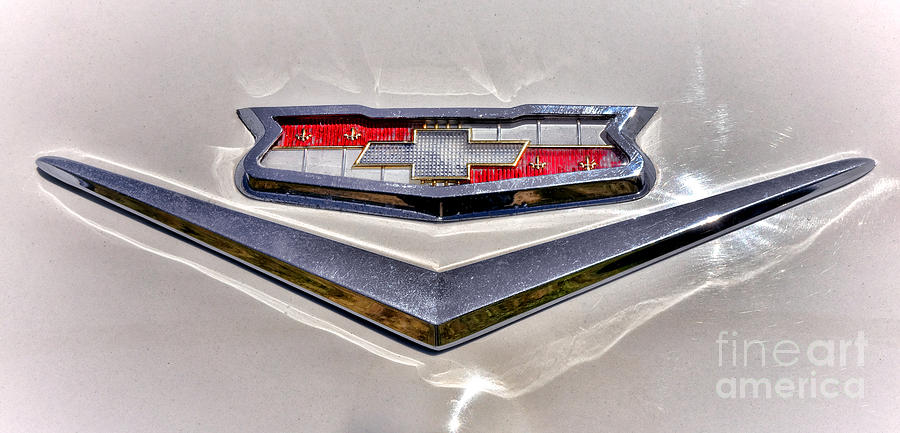 Vintage Chevrolet Badge Photograph by Olivier Le Queinec