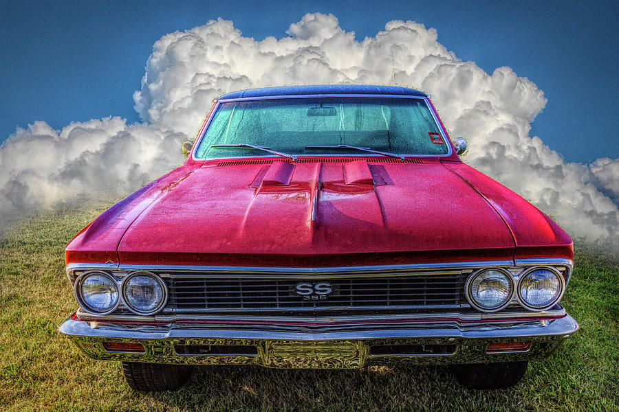 Vintage Chevy Chevelle Super Sport in HDR Detail Photograph by Debra and Dave Vanderlaan