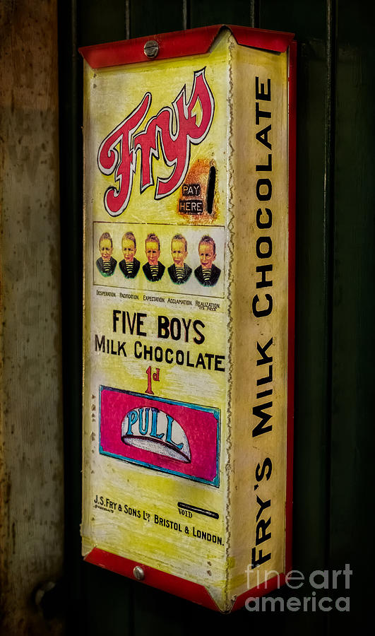 Candy Photograph - Vintage Chocolate Vending by Adrian Evans