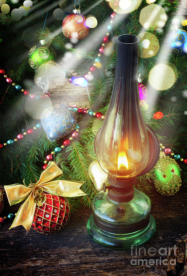 Vintage Christmas Lantern Photograph by Anastasy Yarmolovich