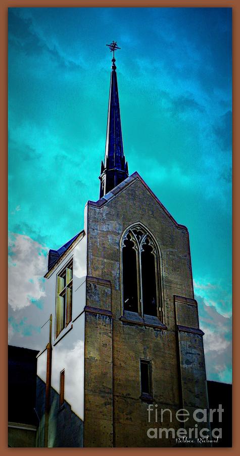 Church Photograph - Vintage Church Steeple by Bobbee Rickard