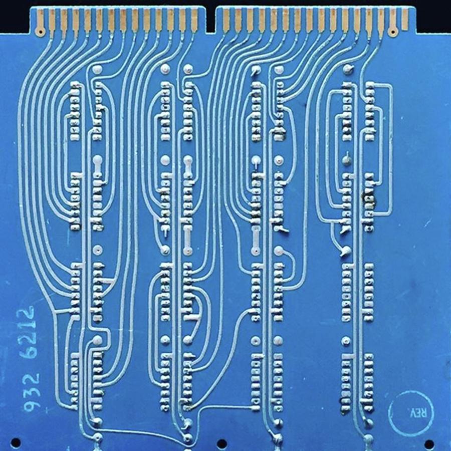 circuit board pattern blue