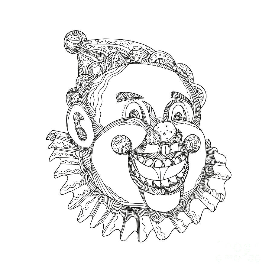 circus clowns drawings