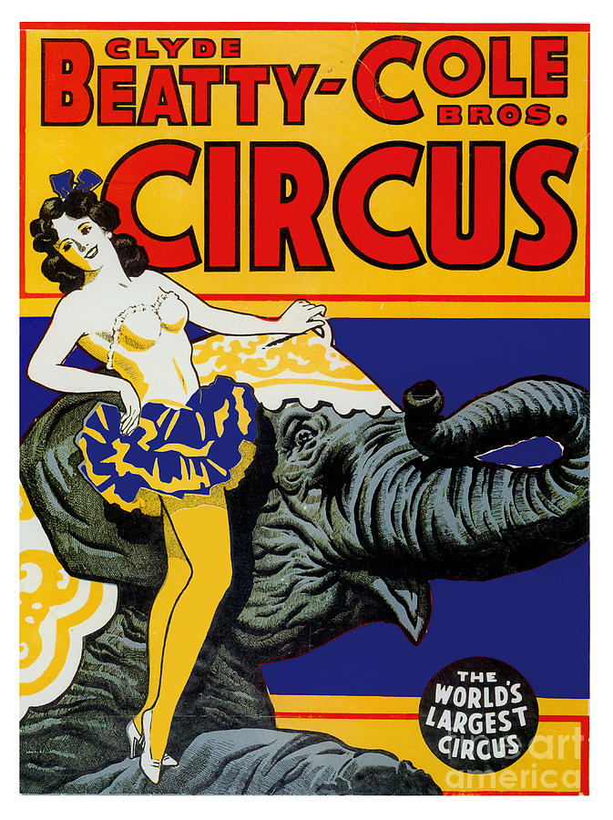Vintage Circus Rider Painting