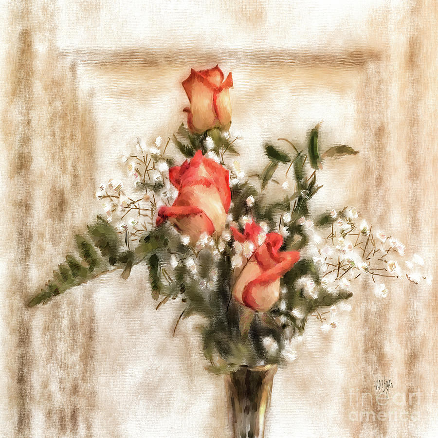 Rose Digital Art - Vintage Circus Roses by Lois Bryan