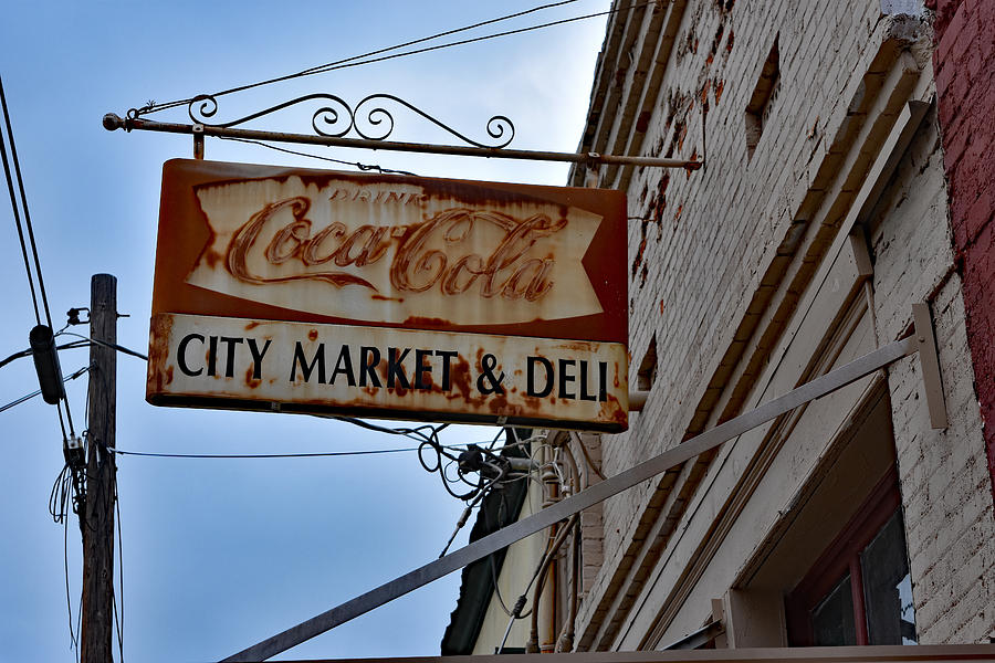 Vintage City Market - Deli Sign Photograph by DB Hayes