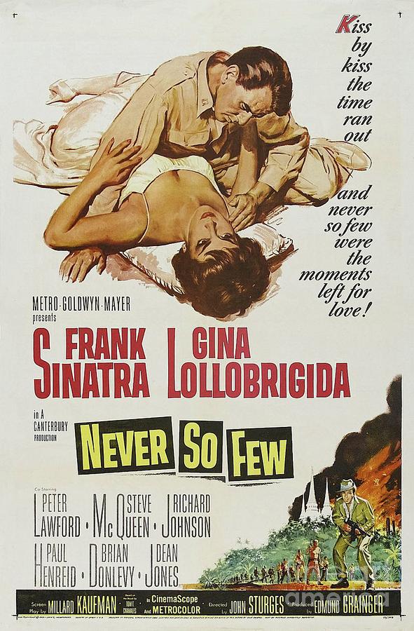Vintage Painting - Vintage Classic Movie Posters, Never So few by Esoterica Art Agency