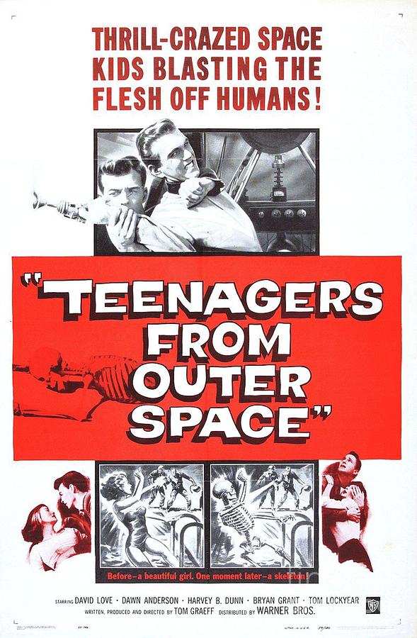 Vintage Classic Movie Posters, Teenagers From Outer Space Painting