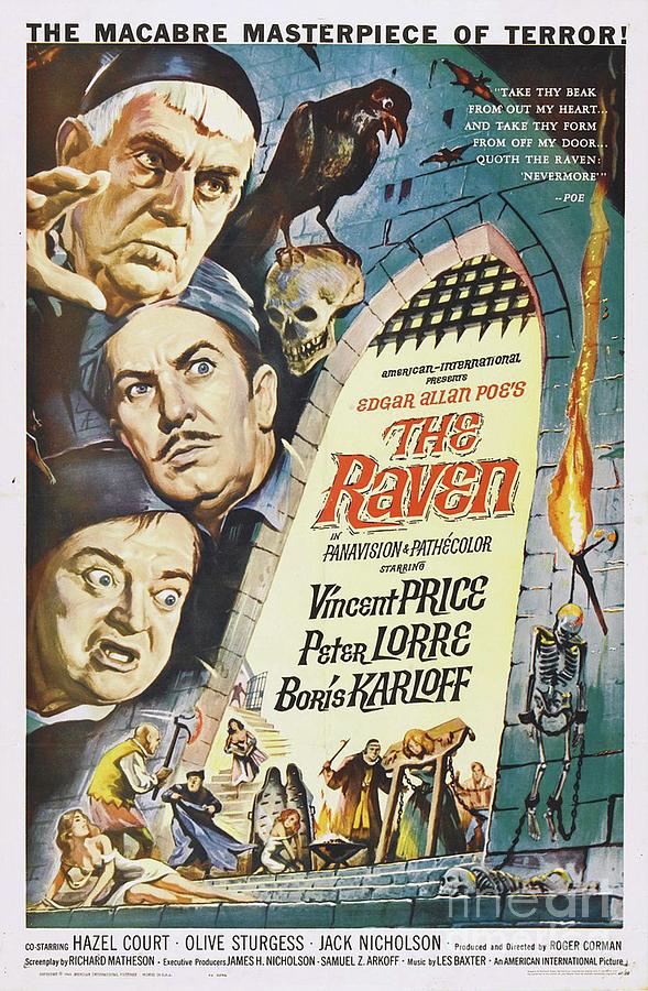 Vintage Classic Movie Posters, The Raven Painting