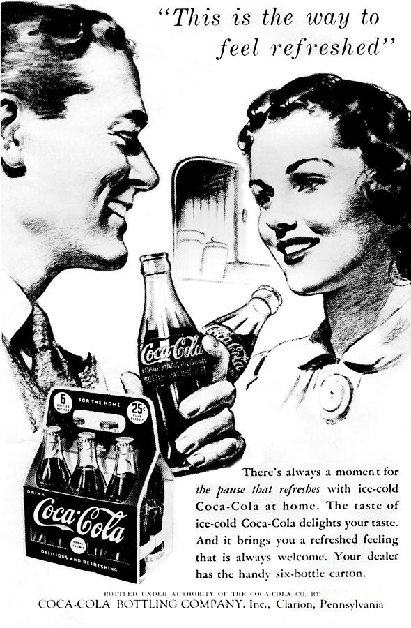 Vintage Coca Cola Ads Black And White