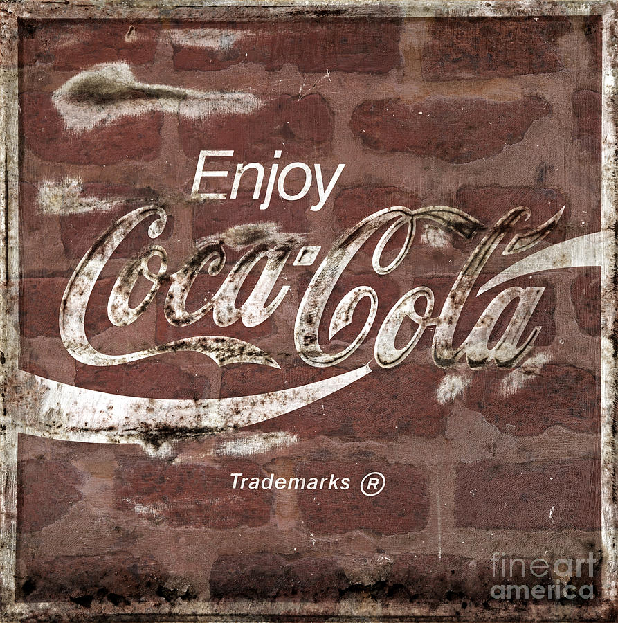 Vintage Coca Cola Brick Wall Sign Coke Photograph by Lone Palm Studio