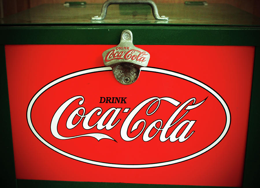 Vintage Coca-Cola Fridge Photograph by Cynthia Guinn