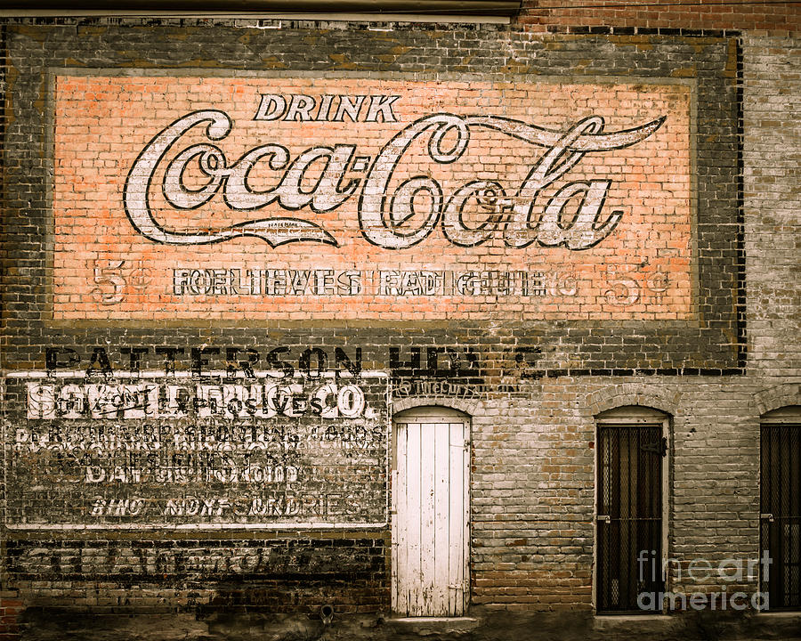 Colorado Photograph - Vintage Coca-cola Mural by Ashley M Conger