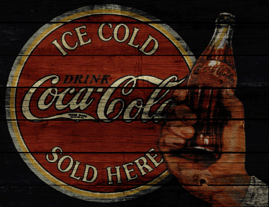 Vintage Coca Cola Sign 1a Mixed Media by Brian Reaves