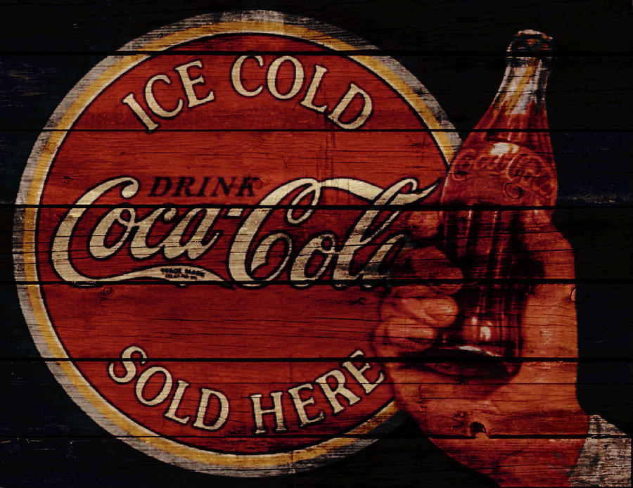 Vintage Coca Cola Sign Mixed Media by Brian Reaves