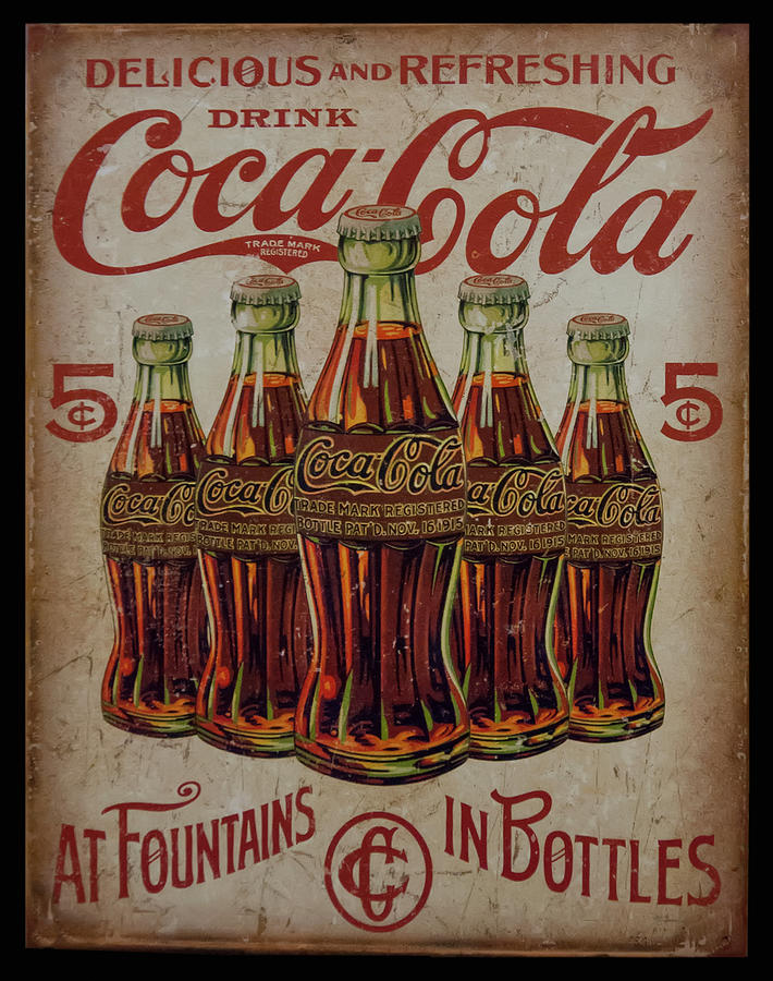Coca Cola Photograph - vintage Coca Cola sign by Flees Photos