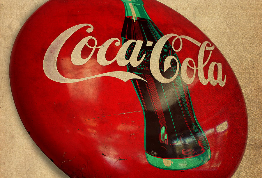 Vintage Mixed Media - Vintage Coca Cola Sign by Design Turnpike