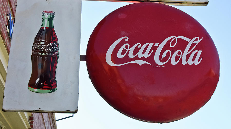 Vintage Coca Cola Sign Photograph by Tony Grider