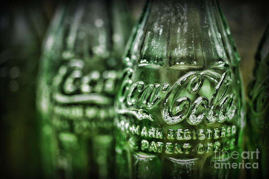 Vintage Coke Bottle Close Up  Photograph by Paul Ward