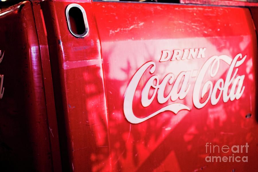 Vintage Coke Ice Chest Photograph by Ella Kaye Dickey