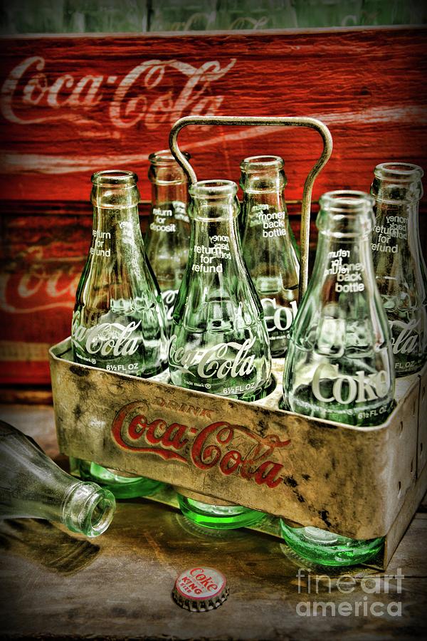 Vintage Coke Six Pack Carrier  Photograph by Paul Ward